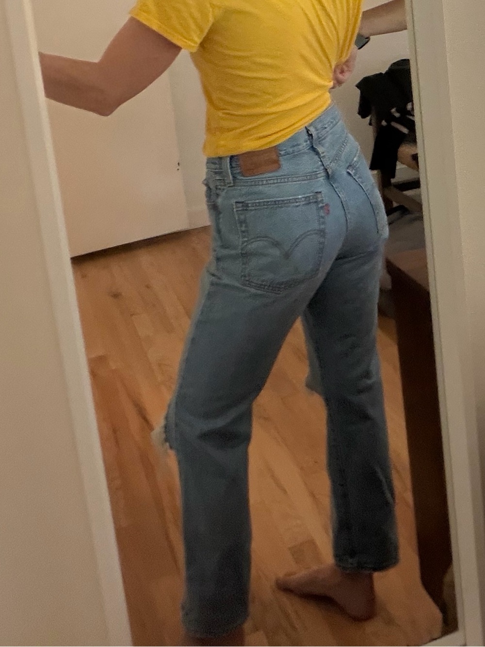 Levi’s Wedgie Straight Jeans in Light Blue